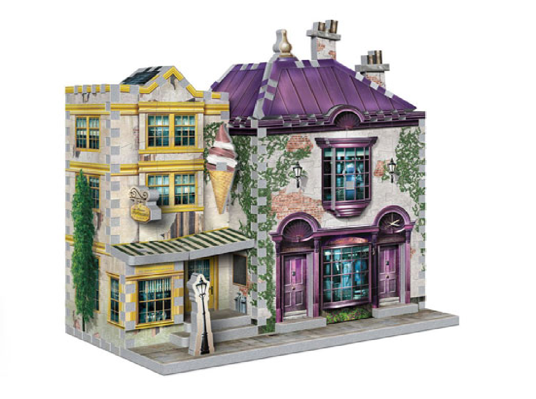 Harry Potter 3D Puzzle DAC Madam Malkins Anzüge für alle Gelegenheiten & Florean Fortescue Eissalon