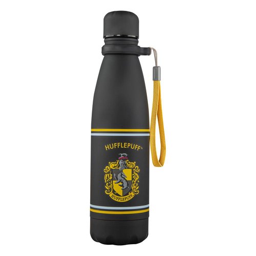 Harry Potter Edelstahl-Trinkflasche Hufflepuff
