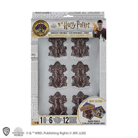 Harry Potter Schokoladenfrosch-Form + 6 Papiere Box + 12 Zaubererkarten